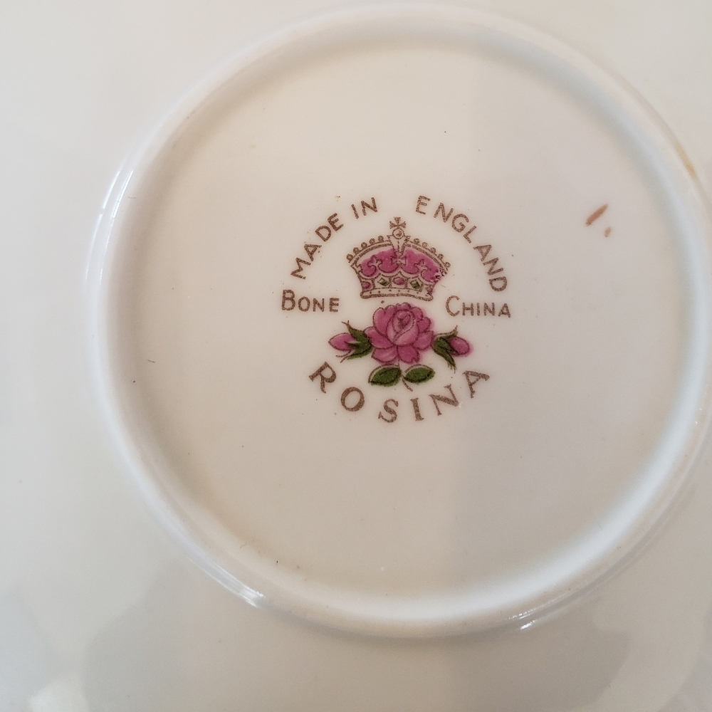 Vintage Rosina cup & saucer bone china - Picture 4 of 6